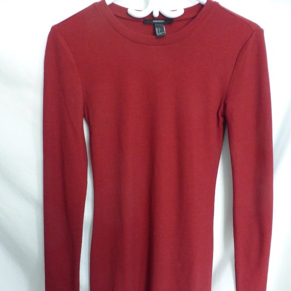 FOREVER 21, small, burgundy knit dress, BNWT